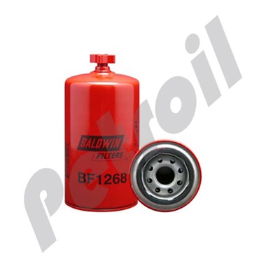 BF1268 Filtro Baldwin Combustible Roscado (Diesel)