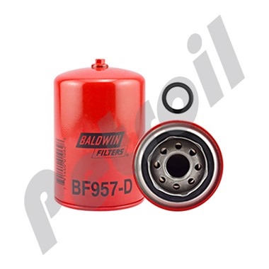 BF957-D Filtro Baldwin Combustible Roscado c/Drenaje FF105D PSC172  33405 FS1212 P558000