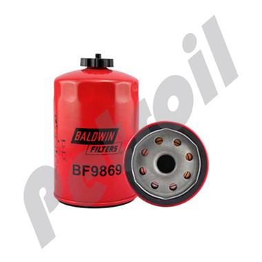 BF9869 Filtro Baldwin Combustible Roscado (Diesel)