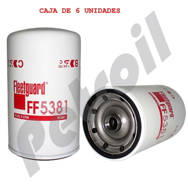 FF5381-6 CAJA 6 Filtro Fleetguard Combustible Roscado Mack 483GB470M  Primario 33588 BF7656 P554470 F3588