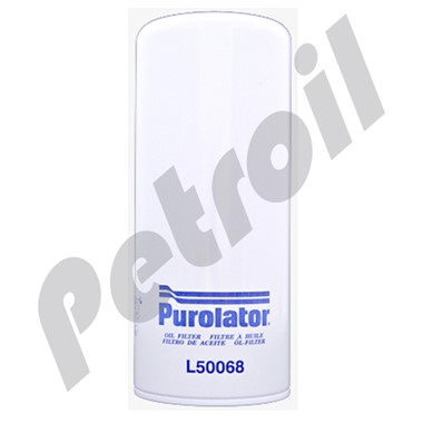 L50068 Filtro Aceite Purolator Roscado Mack 485GB3191 Cat 1R0658  187880 2P4004 B76 P554004 LF667 LFP3191 51791 PH8842 W11102