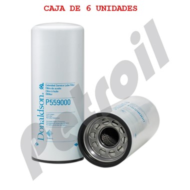 P559000-6 CAJA 06 UNIDADES Filtro Donaldson Aceite tipo Venturi  Motores Cummins 3406809 57746XD LF9001 BD7154 LF9080 L7746X