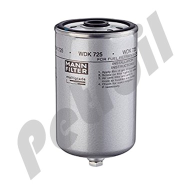 WDK725 Filtro MANN Combustible Roscado P550498 FF5060 BF1372 33472  KC102 P5877 GPP122